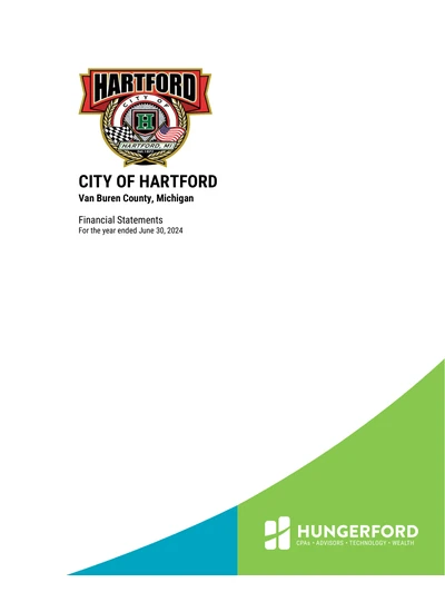 City of Hartford ACFR Cover