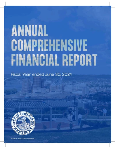 City of Covington, Kentucky ACFR Cover