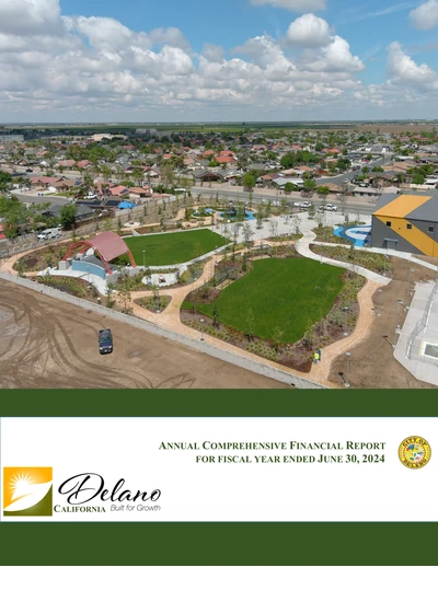 City of Delano ACFR Cover