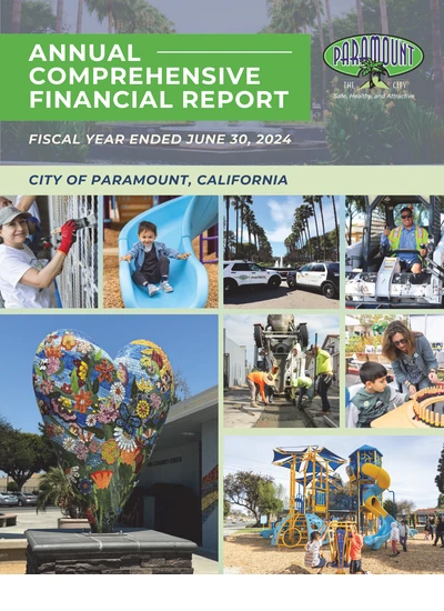 City of Paramount ACFR Cover