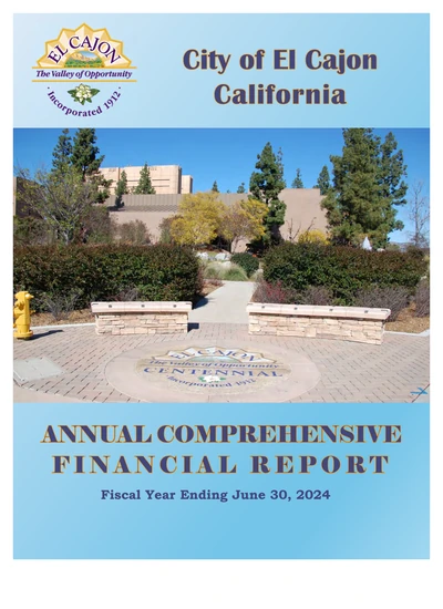 City of El Cajon ACFR Cover