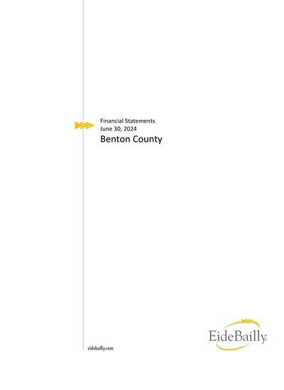 Benton County ACFR Cover