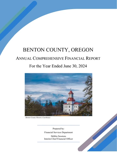 Benton County ACFR Cover