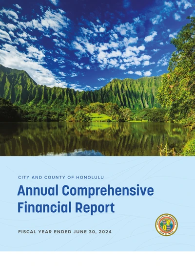 City and County of Honolulu ACFR Cover