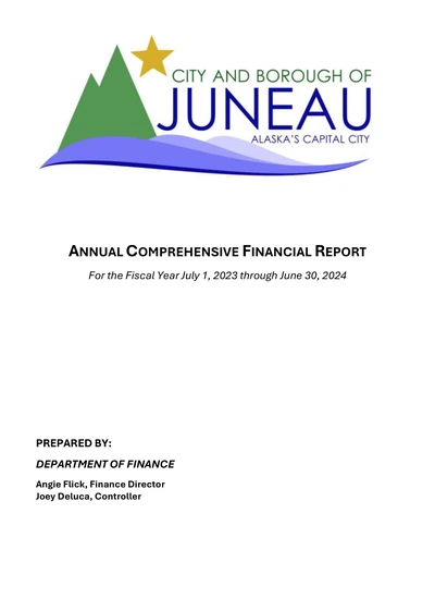 City and Borough of Juneau, Alaska ACFR Cover