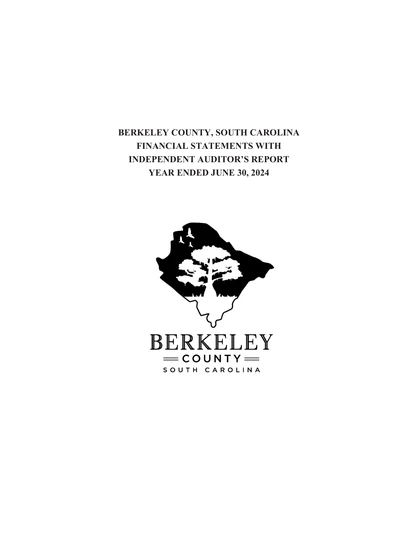 Berkeley County ACFR Cover