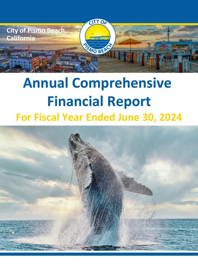 City of Pismo Beach ACFR Cover