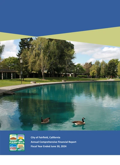 City of Fairfield ACFR Cover