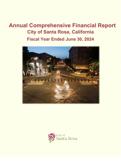 City of Santa Rosa ACFR Cover