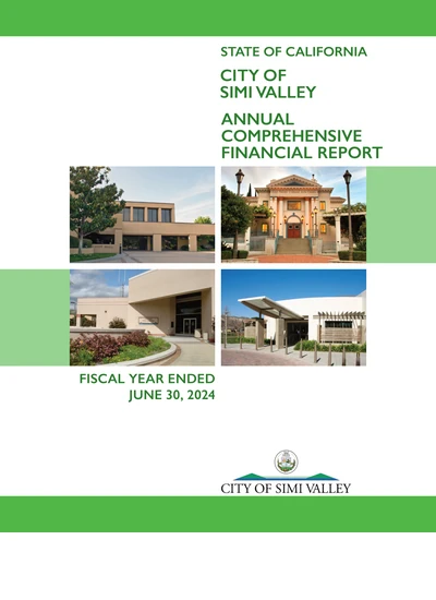 City of Simi Valley ACFR Cover