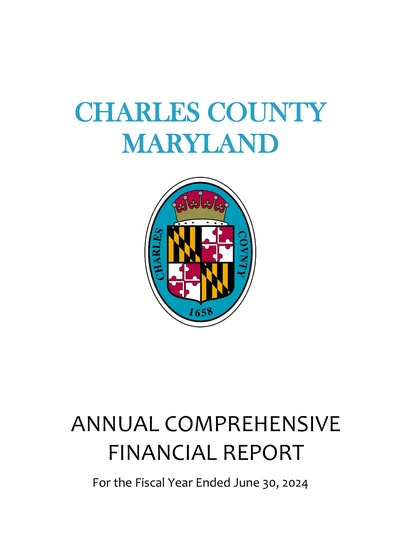 Charles County Government ACFR Cover