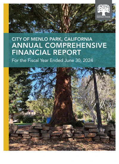 City of Menlo Park ACFR Cover