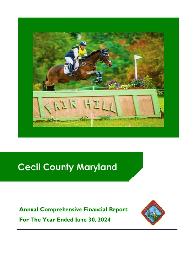 Cecil County, Maryland ACFR Cover