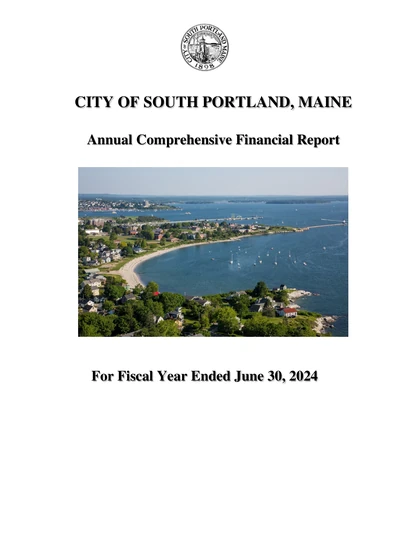 City of South Portland ACFR Cover