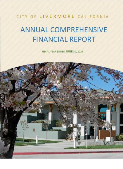 City of Livermore ACFR Cover