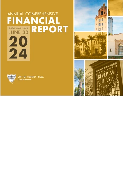 City of Beverly Hills ACFR Cover