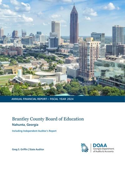 Brantley County Board of Education ACFR Cover