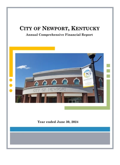 City of Newport, Kentucky ACFR Cover