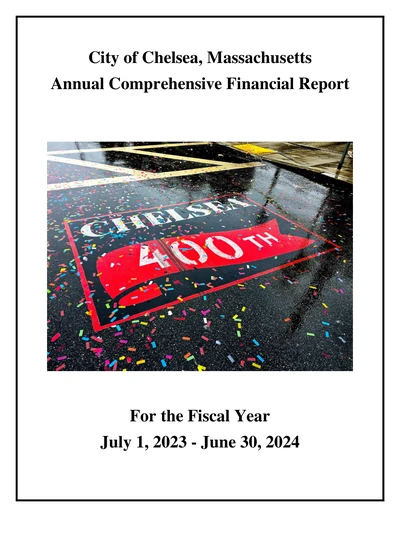 City of Chelsea ACFR Cover