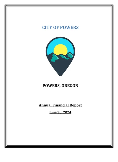 City of Powers, ACFR Cover