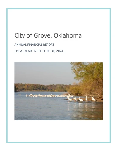 City of Grove ACFR Cover