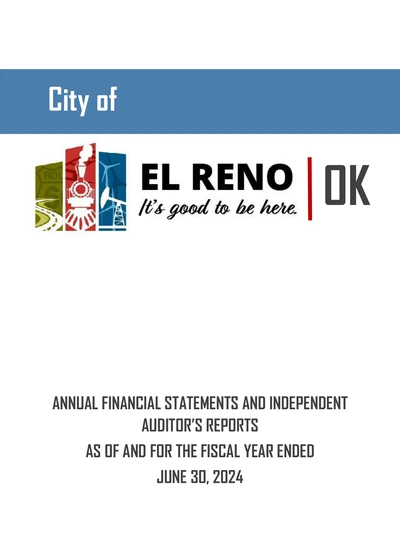 City of El Reno ACFR Cover