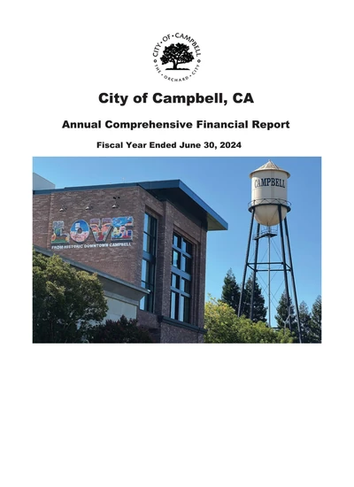 City of Campbell ACFR Cover