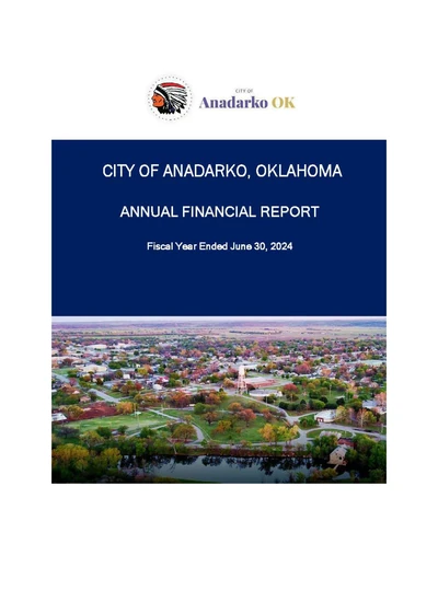 City of Anadarko ACFR Cover