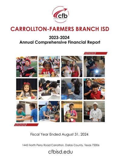 Carrollton-farmers Branch Independent School District ACFR Cover