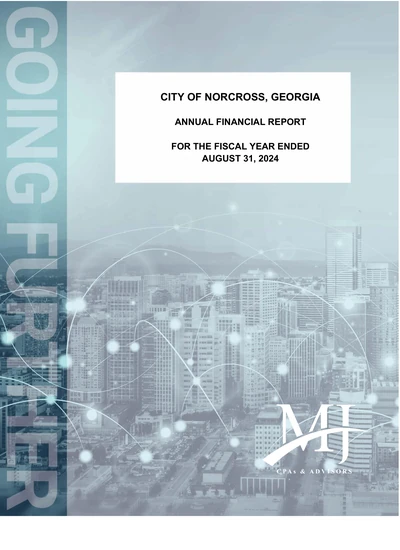 City of Norcross ACFR Cover