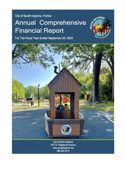City of South Daytona ACFR Cover