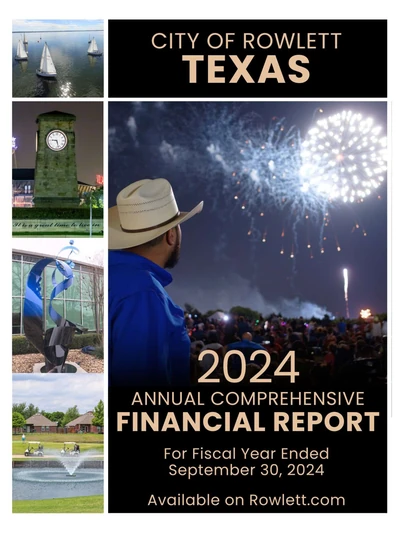 City of Rowlett, Texas ACFR Cover