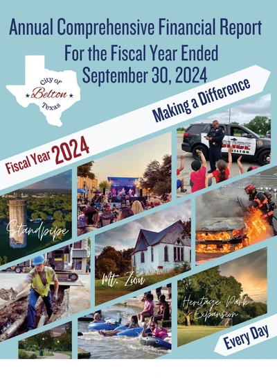 City of Belton ACFR Cover