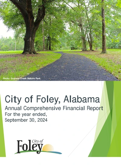 City of Foley, Alabama ACFR Cover