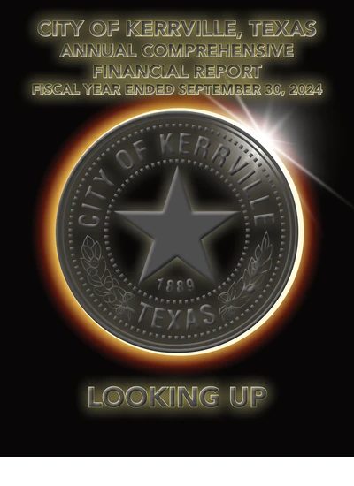 City of Kerrville, Texas ACFR Cover