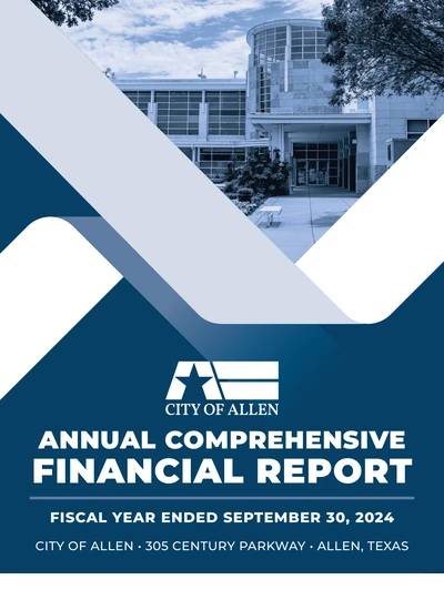 City of Allen, Texas ACFR Cover