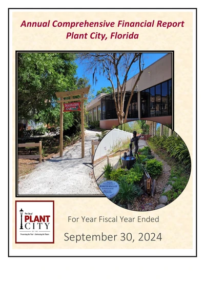 City of Plant City ACFR Cover