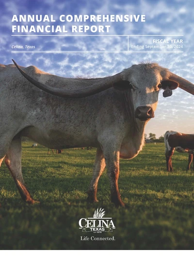City of Celina, Tx ACFR Cover