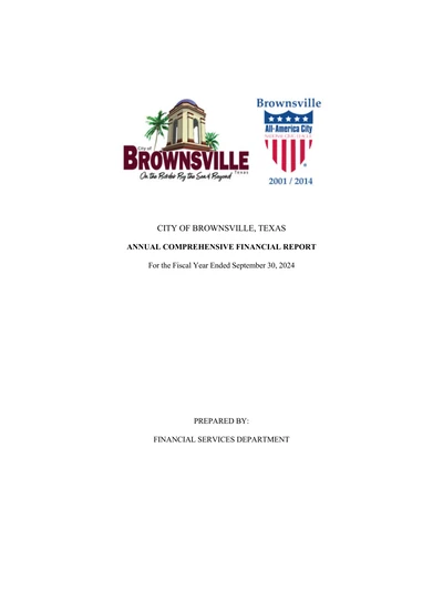 City of Brownsville, Texas ACFR Cover