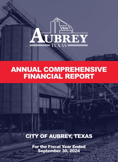 City of Aubrey ACFR Cover