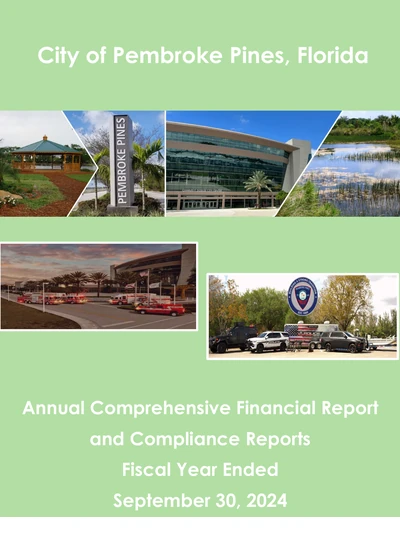 City of Pembroke Pines, Florida ACFR Cover