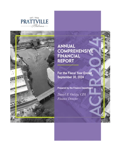 City of Prattville, Alabama ACFR Cover