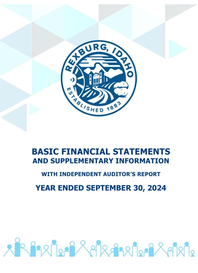 City of Rexburg, Idaho ACFR Cover
