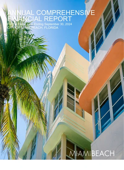 City of Miami Beach, Florida ACFR Cover