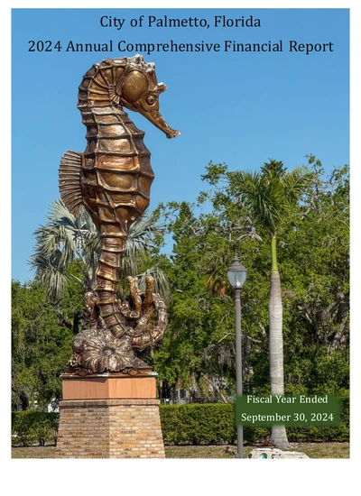 City of Palmetto ACFR Cover