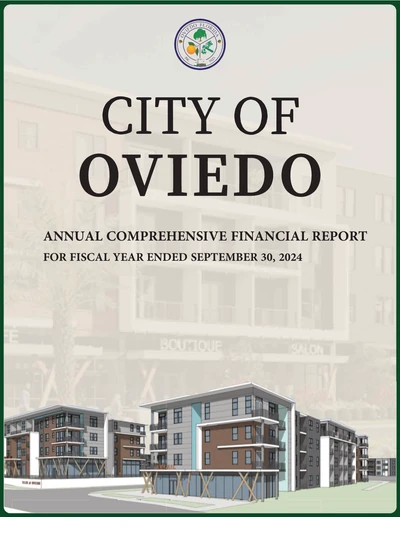 City of Oviedo ACFR Cover