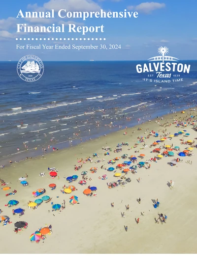City of Galveston, Texas ACFR Cover