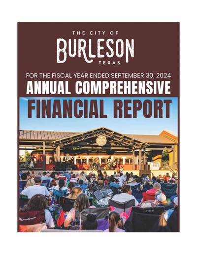 City of Burleson, Texas ACFR Cover