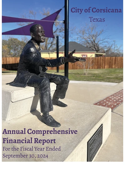 City of Corsicana, Texas ACFR Cover