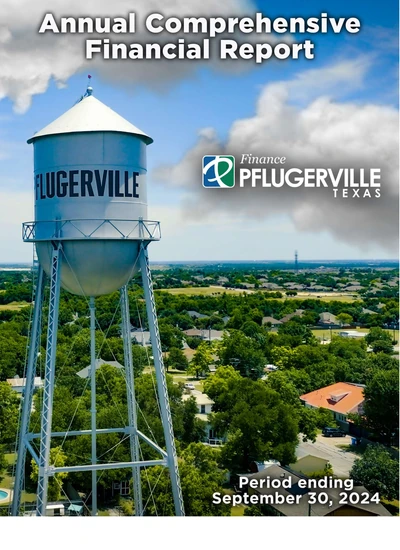 City of Pflugerville, Texas ACFR Cover